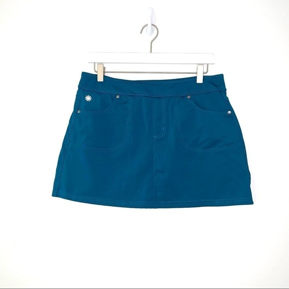 Athleta Endorphin Run Skirt in teal blue size Medium - Picture 1 of 5